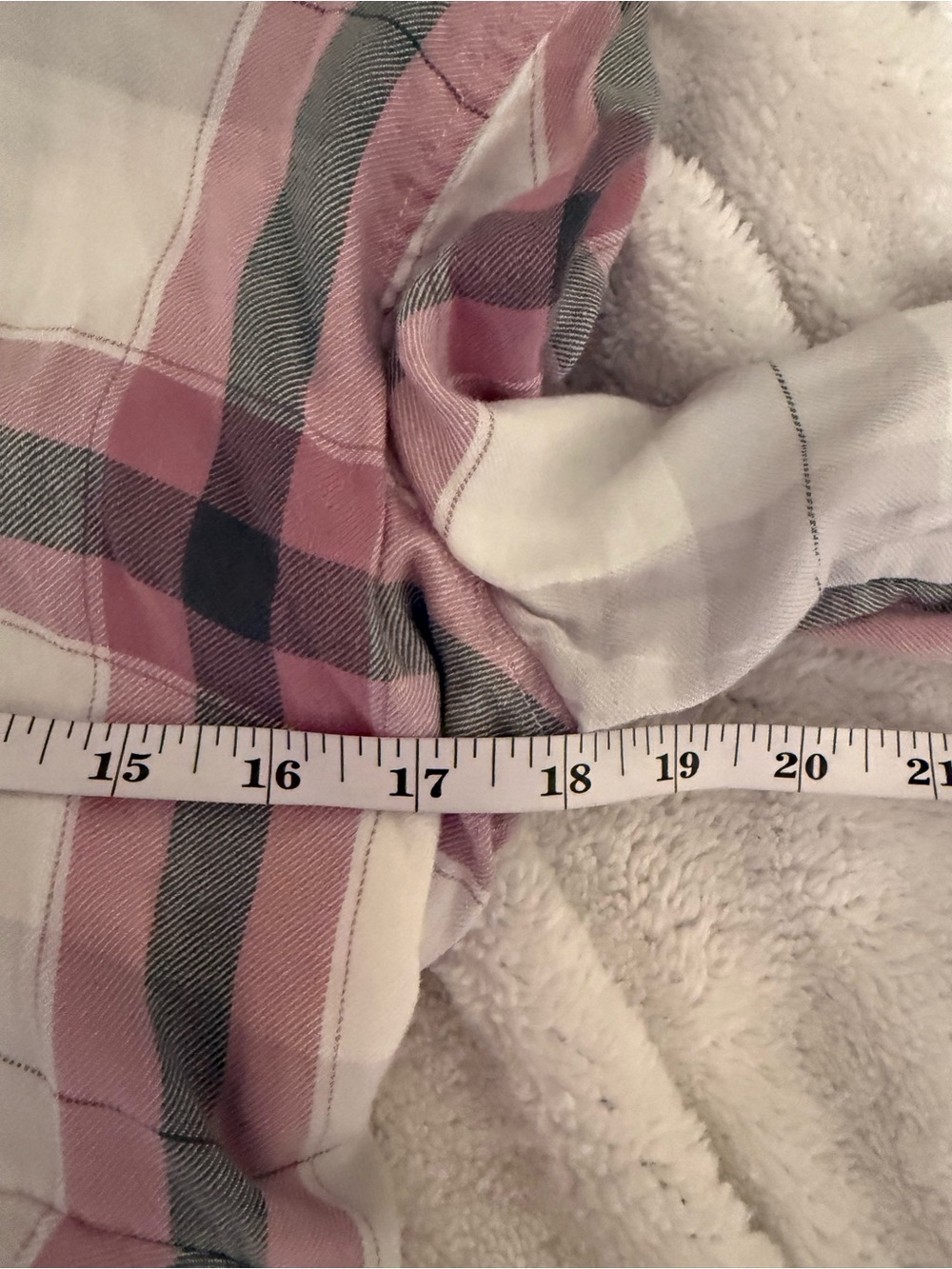 True Craft Pink and Gray Plaid Button-Up Top - Picture 5 of 6